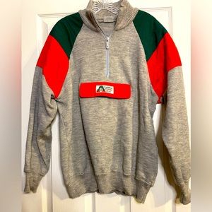 Vintage 80's LOFFLER Unisex Winter Snowboard Ski Jacket Pullover Retro size Med